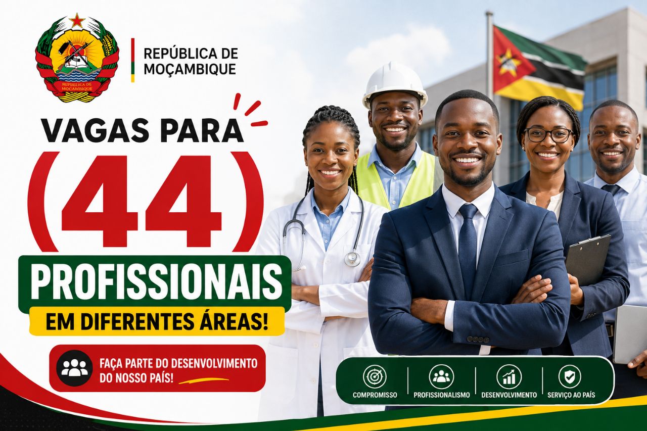 Vagas Para (44) Profissionais em Diferentes áreas!
