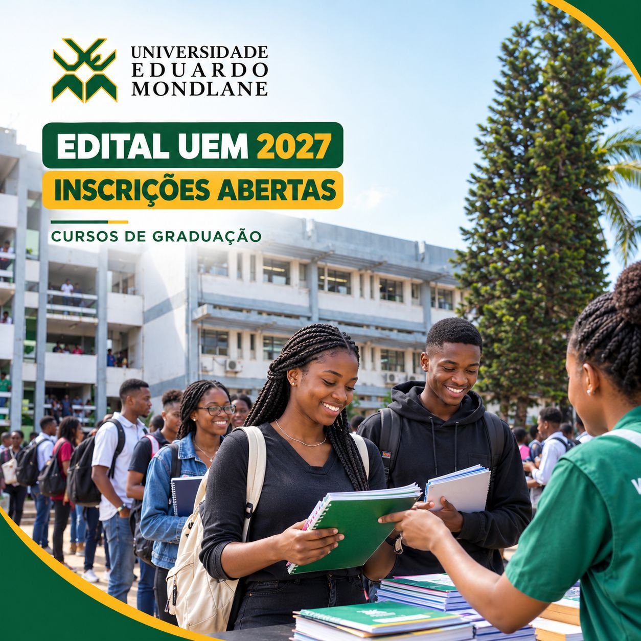 EDITAL UEM 2027: Inscrições Abertas Para Cursos de Graduação da Universidade Eduardo Mondlane (UEM)